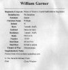William Garner 1st World War record