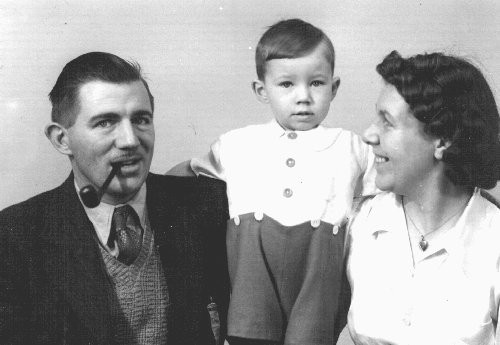 John Edward and Frances Olsen  and son John