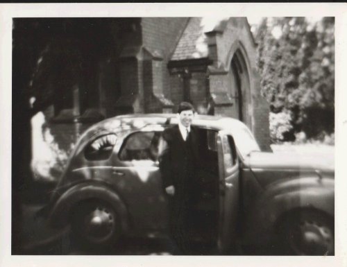 First car of John Olsen. Ford Prefect ONG 277. 1965