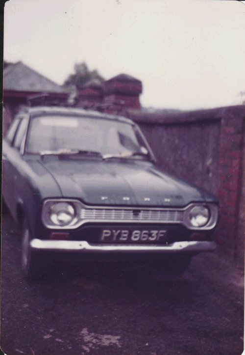 Car of John Olsen. Ford Escort PYB 863F. Tavistock 1978