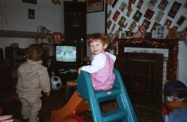 Lucy Louise Olsen at Christmas 2001