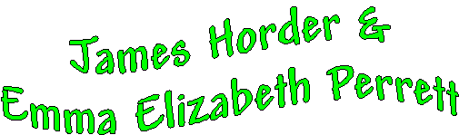 banner for Horder Family No.1 for James Horder and Emma Elizabeth Perrett