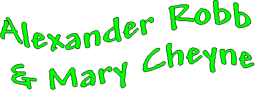 banner for Alexander and Mary Robb