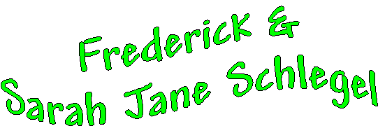 banner of Frederick and Sarah Jane Schlegel