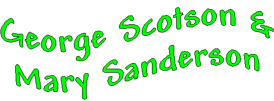 banner of George Scotson and Mary Sanderson