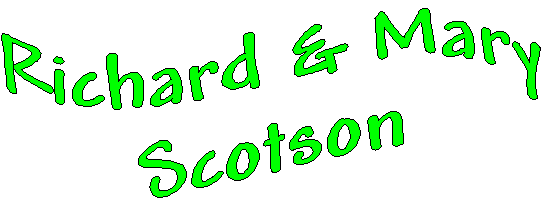 banner of Richard Scotson and Mary Brown