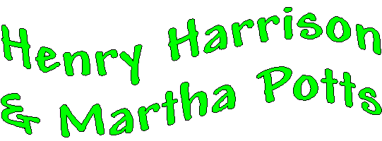 fane for Henry Harrison og  Martha Potts.